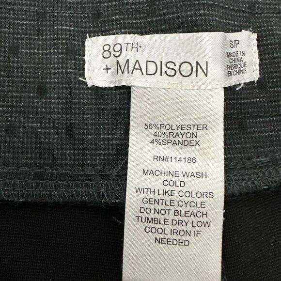 89th & Madison Black Dot Print Pull On Pant size Small - Picture 5 of 5